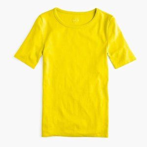 NWOT - Jcrew Slim perfect T-shirt Bright Yellow